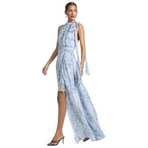Sachin + Babi Light Blue Floral Maxi Dress